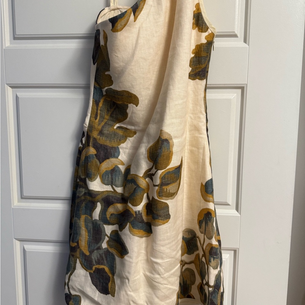 SIR the Label Floral Mini Dress - Cream and Blue - Picture 8 of 9
